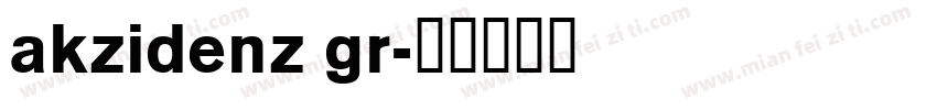akzidenz gr字体转换